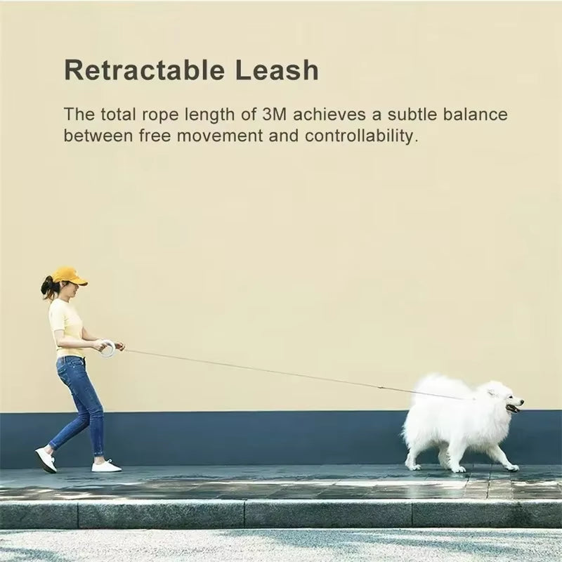 Retractable Leash for Dog Puppies Small Medium Big Dogs Cats Moestar UFO Pet Harness Straps Collar Accessories 3M Roulette New