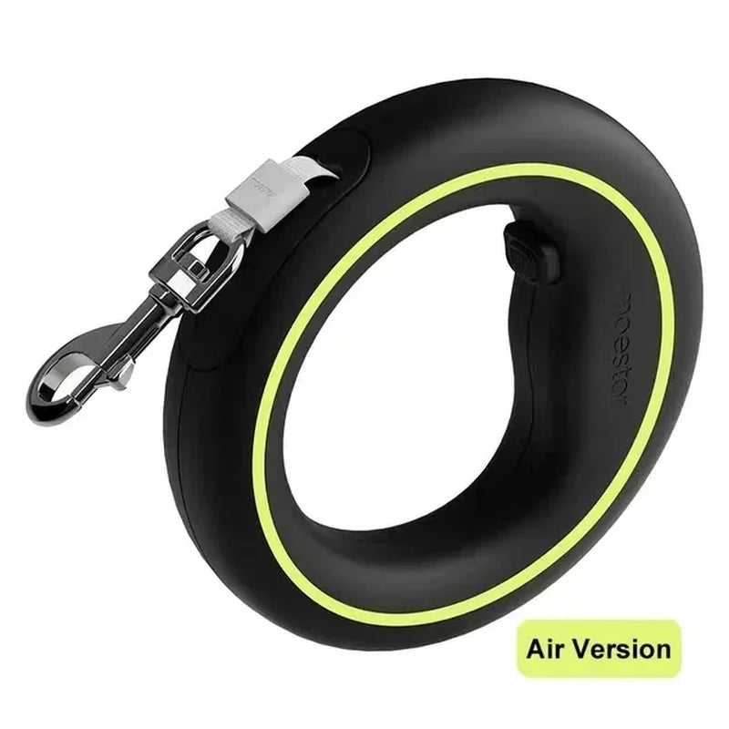Moestar UFO Retractable Leash 2 Lite Metal Buckle Anti-Slip Handle One-Handed Brake Pause Lock Leash for Small & Medium Size Dog