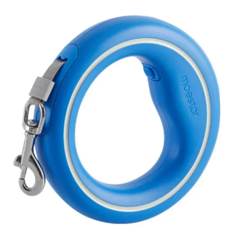 Moestar UFO Retractable Leash 2 Lite Metal Buckle Anti-Slip Handle One-Handed Brake Pause Lock Leash for Small & Medium Size Dog